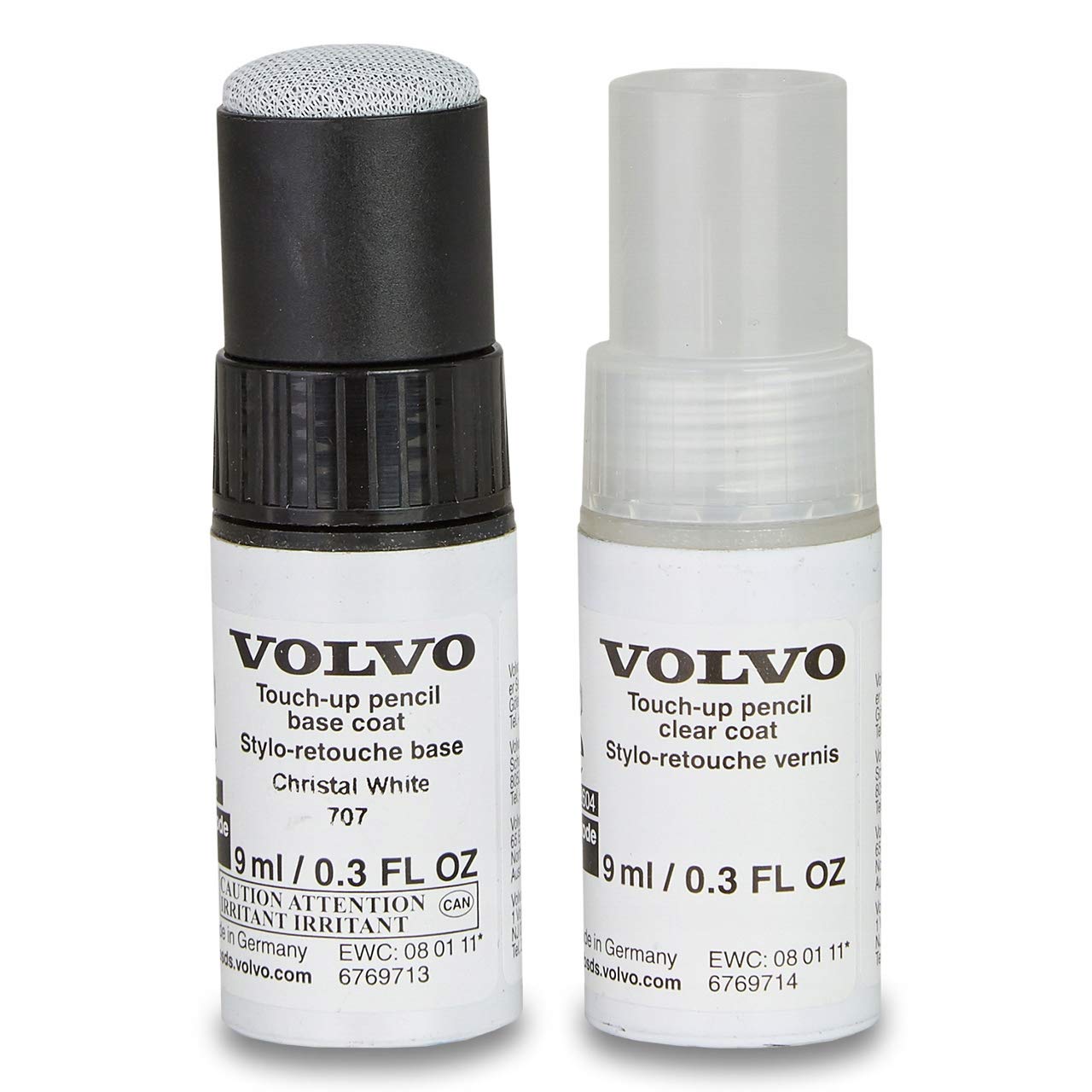 るる VOLVO Original Paint 707 Touch Up Paint Christal White Pearl